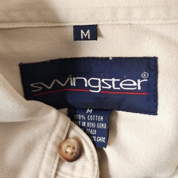 Vintage 2002 Olympics Shirt Mens Size Medium Beige 2002 Salt Lake City Xerox - Picture 4 of 5